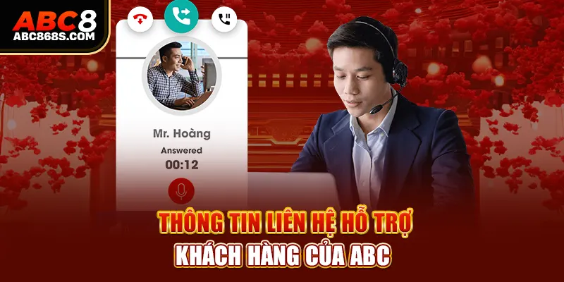 Thông tin liên hệ hỗ trợ khách hàng của Abc8.